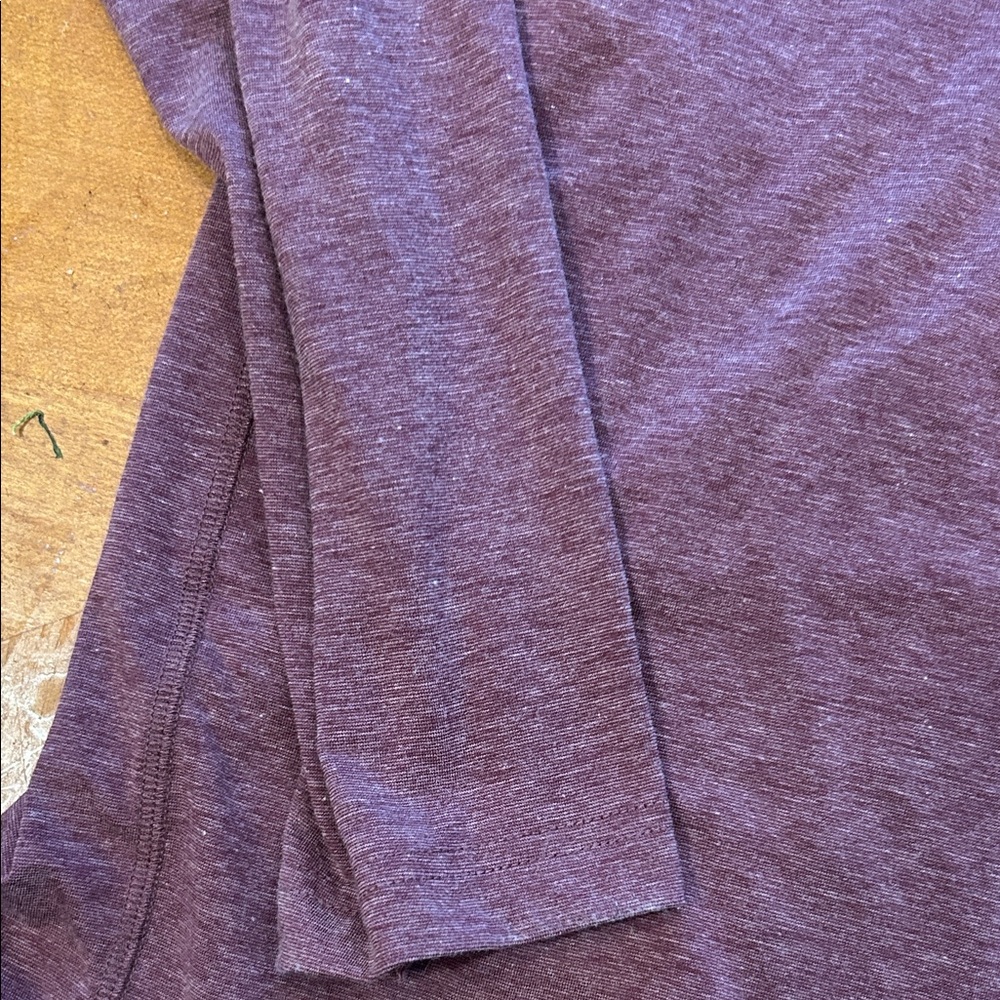 Travis Mathew Men's Maroon Heather Quarter-Zip Pullover - Picture 5 of 11